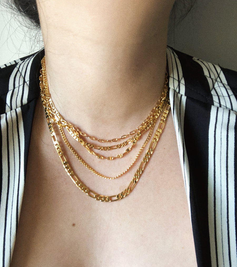 OLIVIA LAYERED CHAIN NECKLACE