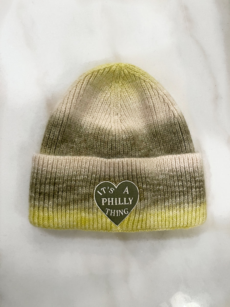 IT’S A PHILLY THING BEANIE - GREEN OMBRE