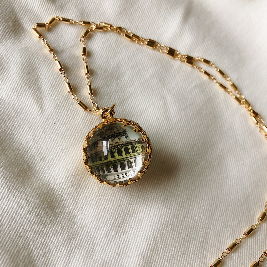 VINTAGE MARBLE PENDENT - IL COLOSSEO