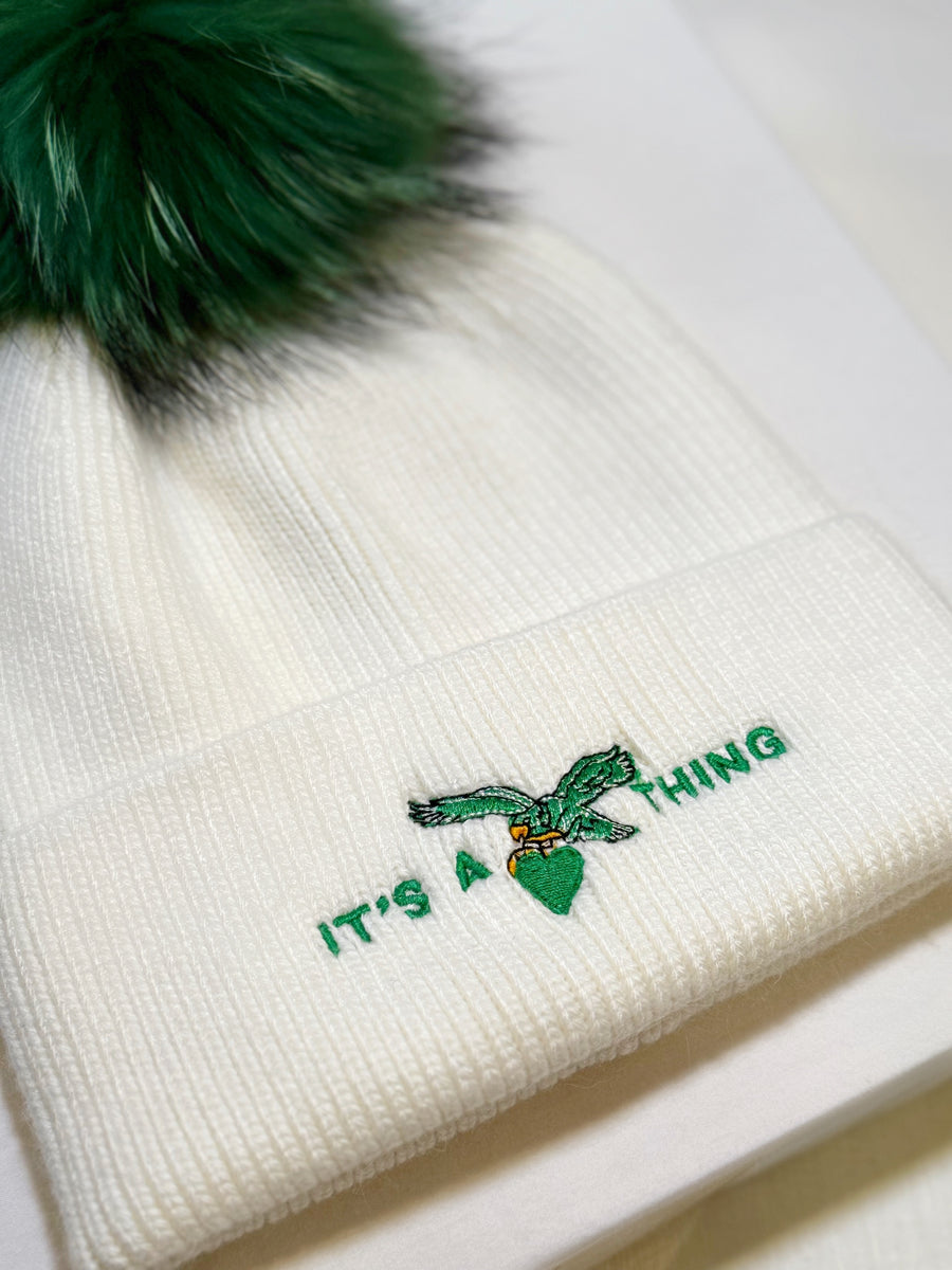 EMBROIDERED EAGLES SINGLE POM - IT’S A THING
