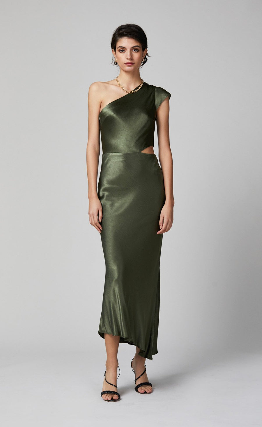 BEC + BRIDGE DELPHINE ASYM MIDI DRESS - FERN | Shop Trendy and Contemporary Clothing for Women BEC + BRIDGE DELPHINE ASYM MIDI DRESS - FERN | Shop Trendy and Contemporary Clothing for Women