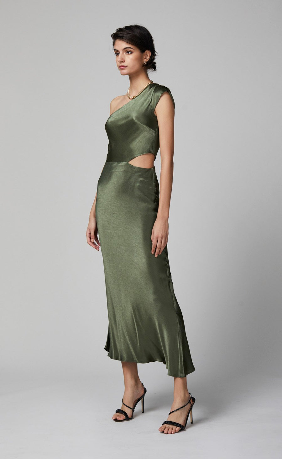 BEC + BRIDGE DELPHINE ASYM MIDI DRESS - FERN | Shop Trendy and Contemporary Clothing for Women BEC + BRIDGE DELPHINE ASYM MIDI DRESS - FERN | Shop Trendy and Contemporary Clothing for Women