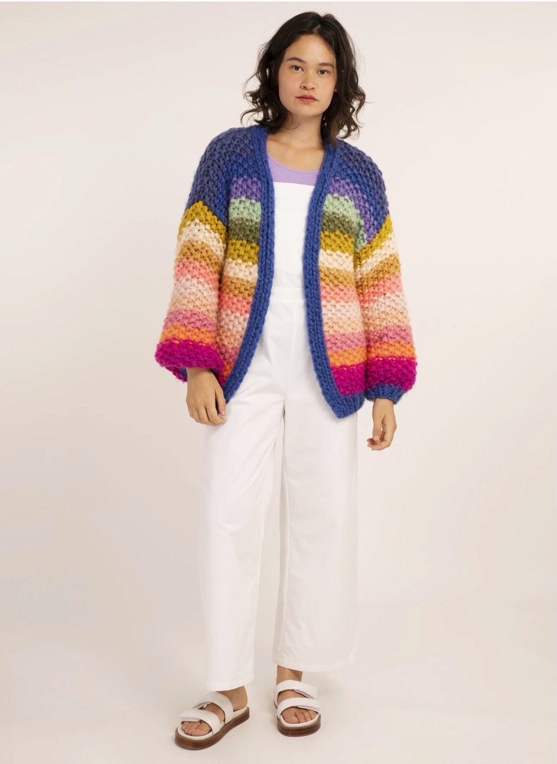 LE CIEL BLEU - IRENE 大人気　Full Cardigan Tops New York City Puff Blue Cardigan | Shop Now | Mure + Grand