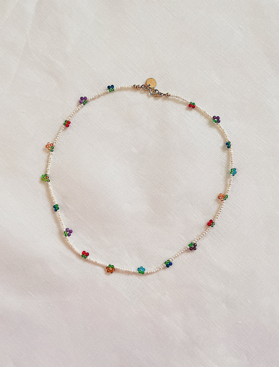 FRUITS GEMSTONE + PEARL NECKLACE