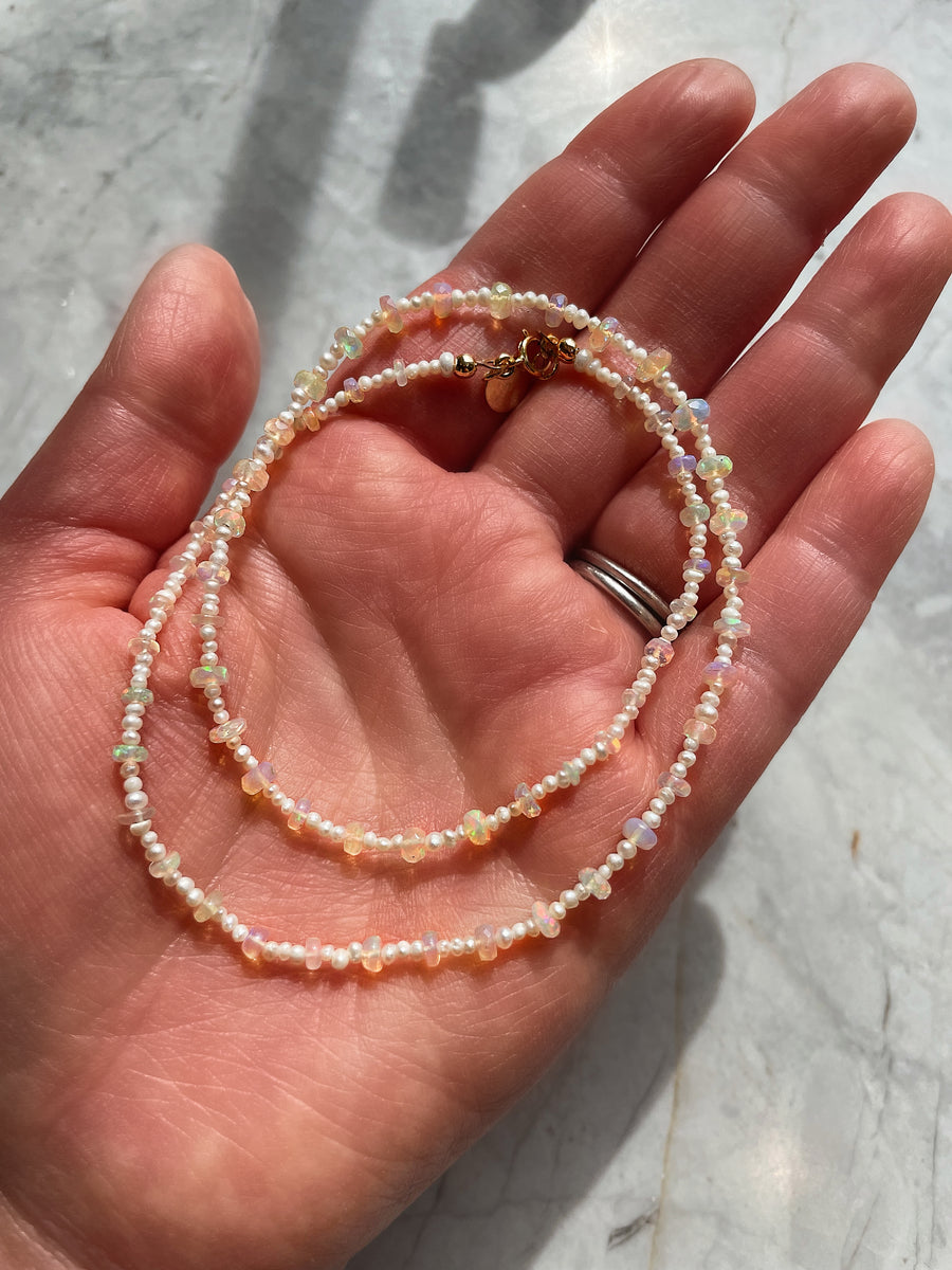 AYANA OPAL + PEARL NECKLACE