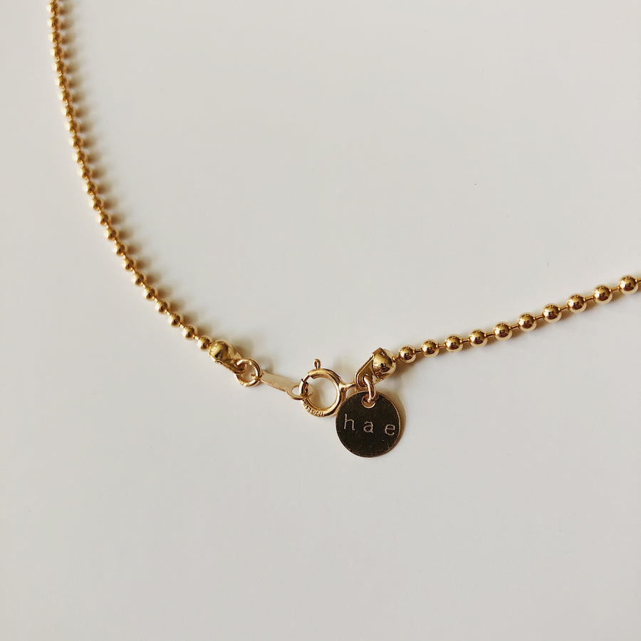16” BALL CHAIN NECKLACE - 2mm
